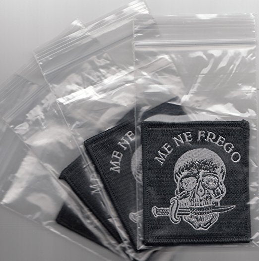 Me Ne Frego WW2 Bulk Patch Set (Qty 4) Italian MeNeFrego World War Two Army Unit Perfect for any type of clothing.