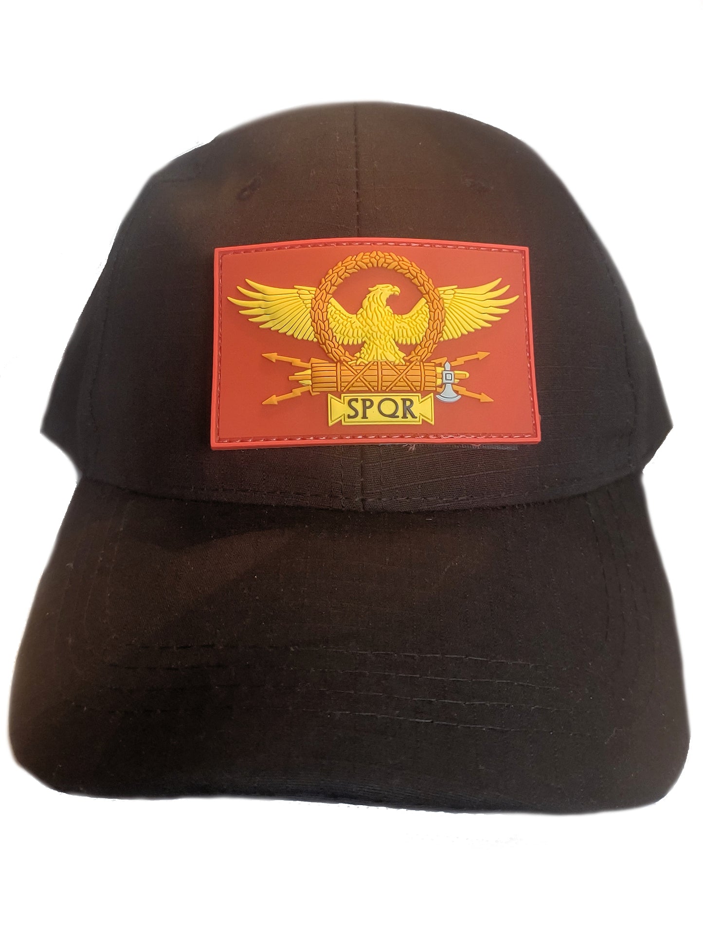 Hat - Roman Eagle & SPQR patch - Roman Senate and People.