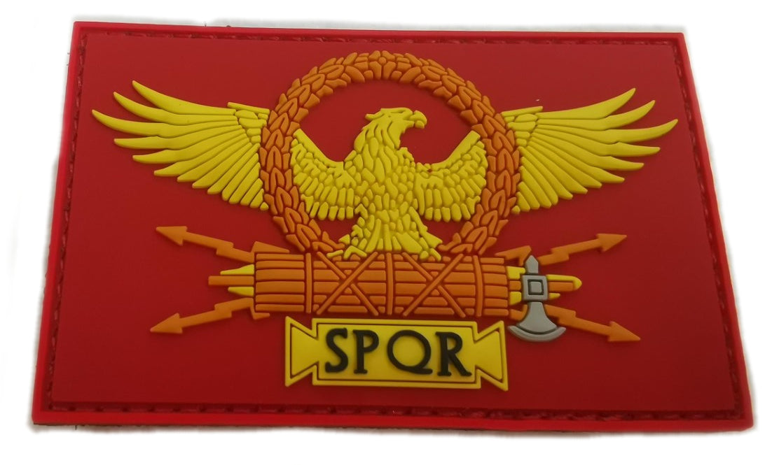 Hat - Roman Eagle & SPQR patch - Roman Senate and People.