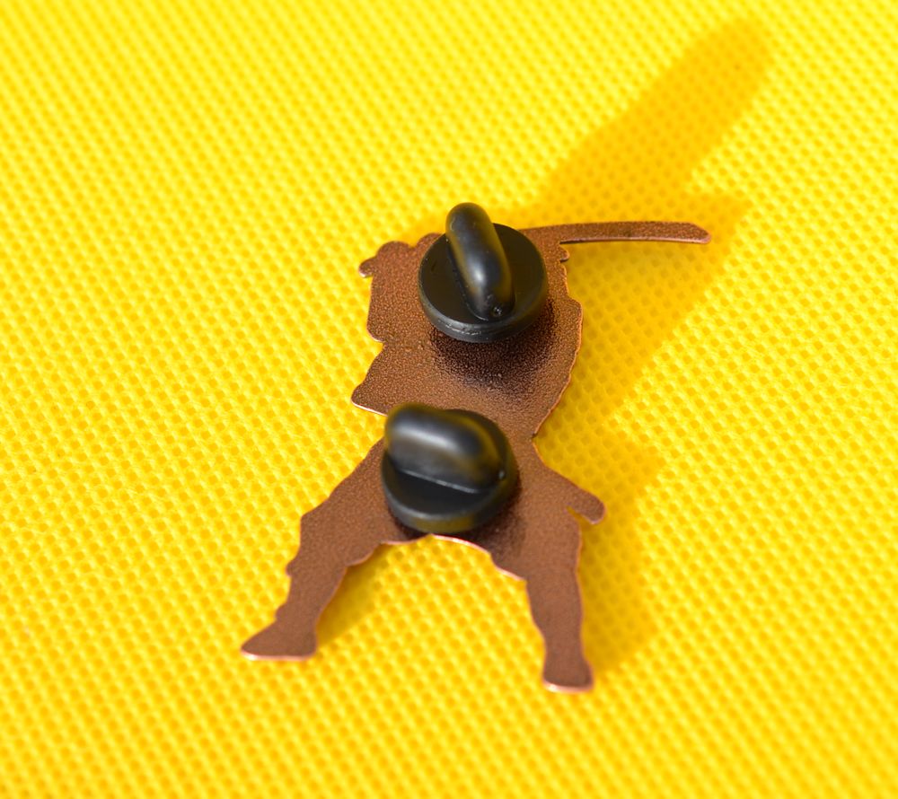 Japanese Samurai Warrior with Katana blade Pin