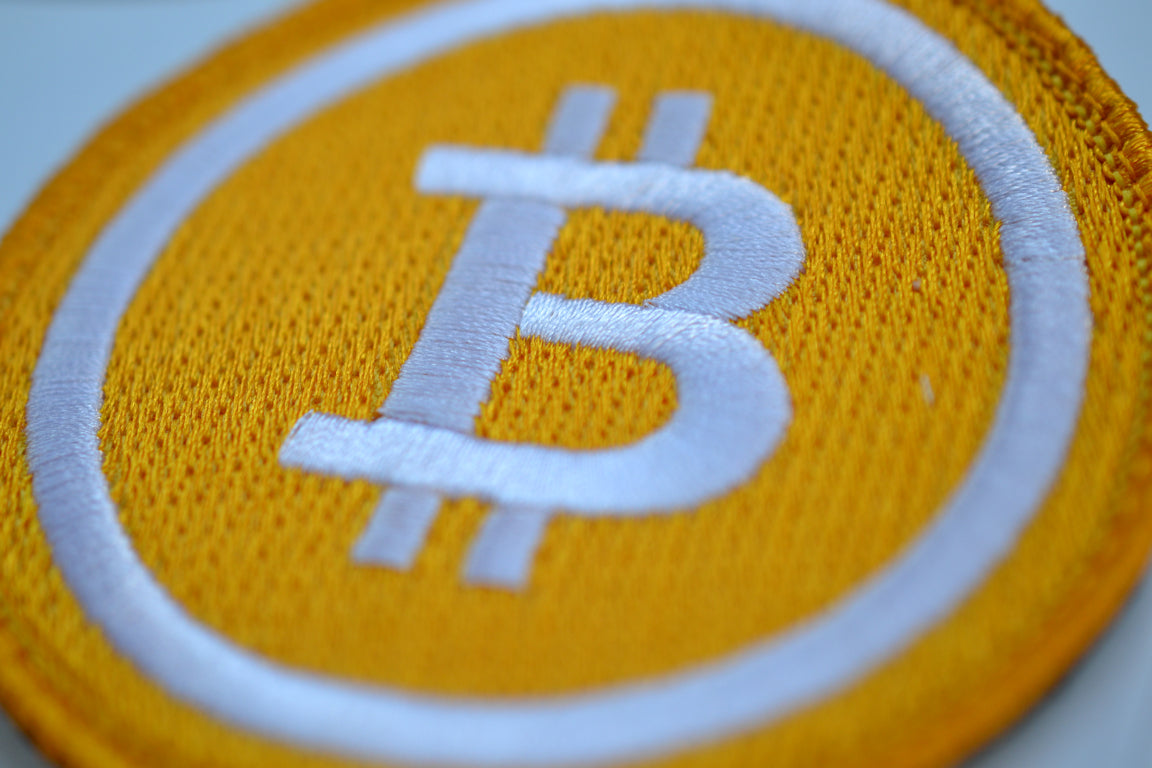 New! Embroidered Bitcoin/Crypto currency patch. ₿