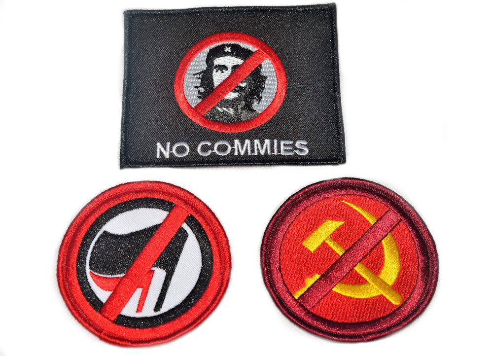 Anti Che/Anti-Communist/Marxist Embroidered Patch Set.