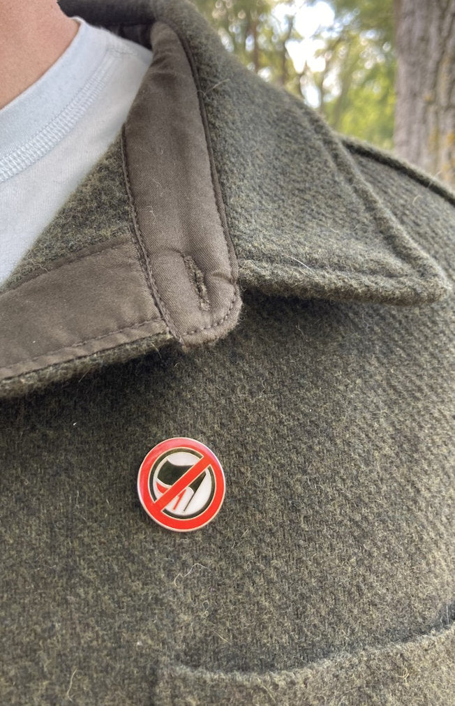 Anti-Antifa/Against Communism Pin