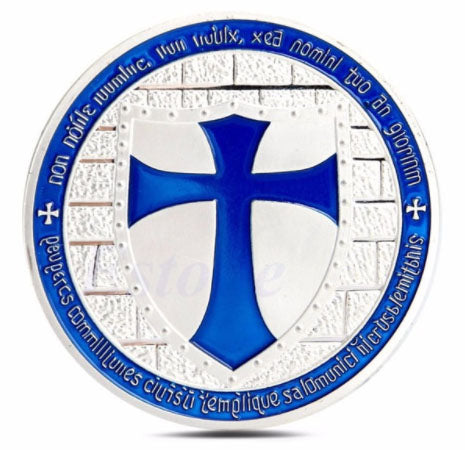 Commemorative Knights of the Templar Blue Cross Coin