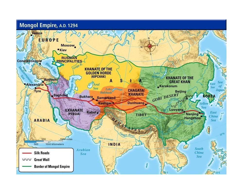 Mongol Warrior on horseback attacking with bow and arrow - Pin