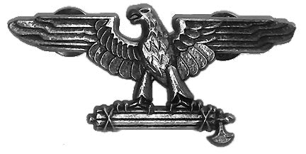 Roman/Italian Fascist Eagle with Fasces Pin, Brooch, Broach. 